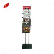 카다로그 스탠드 CDS-5B BLACK A4 4단 리플렛꽂이 리플렛거치대 잡지꽂이, 상세페이지 참조