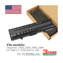 배터리 for Dell 인스피론 1525 1526 1545 1546 1440 1750 Vostro 500 K450N J399N