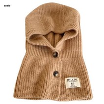 귀달이모자 귀도리모자 방한 군밤 겨울 털 모자X7Y 크로셰 후드 모자 스카프 니트 비니 이어 플랩 넥 워머