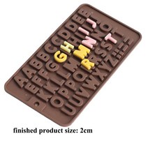 케이크 모양 아로마 캔들 실리콘 몰드 귀여운 무스 과일 초콜릿 베이킹 집 생일 장식 DIY 선물, 12 Letter