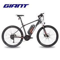 자이언트 자전거 ATX 1 E 유압식 디스크 브레이크 9단 스마트 산악 전기 자전거, 매트 다크 그레이 레드 27.5X455mmM 권장, 27.5인치