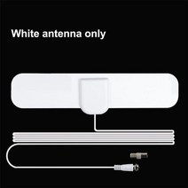 150 마일 HDTV 실내 TV 안테나 DVB-T2 ATSC 1080P 디지털 앰프 고 이득 위성 수신기 내장 자동차, [01] White antenna only, 01 White antenna only