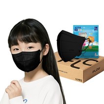플로우마스크 플로우 KF94 마스크 귀안아픈 숨쉬기편한 새부리형 소형 50매입 1개, 1매입, 50개, 블랙