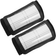 축구 작전판 자석칠판 휴대용 점수판 양면 전술판 플레이북 팔찌 손목 밴드 농구 플레이 코칭 보드 화이트 야구 청소년 쿼터백, [01] BlackSize 1