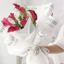 10매 묶음 꽃포장 감성 종이포장지 꽃다발 무광택 꽃다발 포장지 선물 레터링 플로드지, 라무르 45X59cm