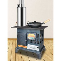 벽난로 주물 시골 펜션 불멍 사무실 회사 공장 난로, 스토브+4m튜브세트