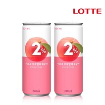 칠성 2프로 이프로 복숭아 240ml 30개, 롯데칠성 2프로 이프로 복숭아 2