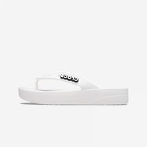 S마켓 NC고잔 CROCS 클래식 플랫폼 플립 (207714-100) 가볍고 쿠셔닝이 편안한 크록스의 귀여운 쪼리!