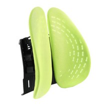 발란스코드 허리 보호 쿠션 사무실 좌석 인체공학 자동차용 지지 등 자동차, 40x40cm（opp）, 그린