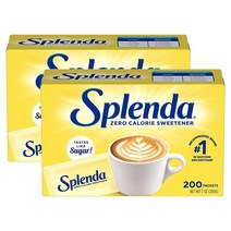 Splenda 미국 스플렌다 수크랄로스 스위트너 일회용 200개입 198g 2팩 설탕대체 감미료