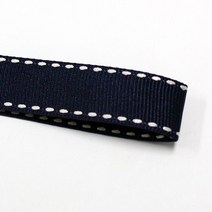 선물포장리본 꽃포장리본 골지 스티치 리본 (폭 5mm 길이90m)(폭 10mm/15mm 길이 45m), 46(다크네이비)