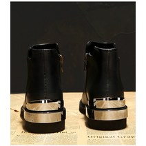 봄 롱 신발 모던 통가죽 세련된 수제화 스타일리시 여성 첼시부츠 바이크 어그