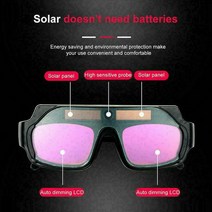 인두기 Solar Welding Glasses Resistance Powered Welder Auto Darkening Battery Goggle Helmet Protect