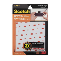 3M 스카치 블랙박스 고내열 양면 테이프 10 x 10cm, 6개