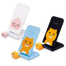 카카오프렌즈 휴대폰 무선 충전 거치대, 라이언블루, 1개