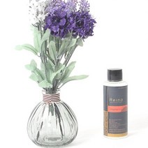 레이나퍼퓸 퍼플라벤다 호박 플라워디퓨저 150ml, 블랙병/청포도