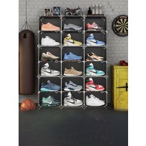 슈즈 신발장 케이스 투명볼 수납함 20개 플라스틱 수장서랍형 디스플레이 투명 진열장, 30x30x20cm, 12개들이3단블랙4겹