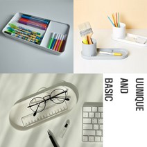 펜트레이 필기구트레이 펜접시 펜보관함 볼펜거치대, 인디핑크, 01. 라운드 트레이