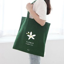 그레이스벨 플라워 에코백 06.그린