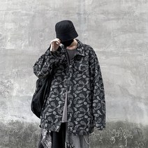 니뽄 st 남자 힙한 블랙 페이즐리 캐주얼 자켓 20대 스맨파 스트릿 패션 코디