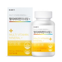 바른 멀티 비타민 미네랄  종합 영양제 90정, 1박스(3개월분)