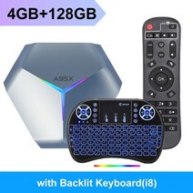 VONTAR a95 x F4 RGB 라이트 스마트 TV 박스 11 Amlogic s905 4 4G 64GB 3G BT 미디어 플이어 TVBOX xf4 G16G 셋톱, CHINA_Eu 플러그 | 4G 128G backlit