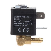 일반적 닫힌 캐뉼러 nc ac 220v-240v g18quot 황동 증기 공기 발생기 물 솔레노이드 밸브