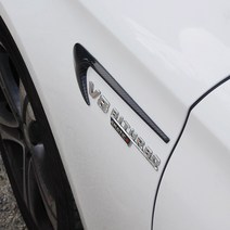 벤츠 바이터보 엠블럼 V8 4매틱 AMG 휀다 몰딩 레터링, 휀다몰딩 (카본:2PCS)
