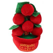 새해 플러시 소프트 시뮬레이션 Kumquat 화분 화분 봄 축제 사임 오래된 새해 복숭아 꽃 장식 장식, 상서로운 s