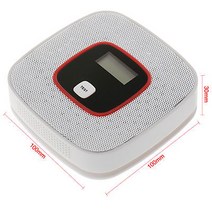 이산화탄소경보기 디지털 LCD 일산화탄소 탐지기 CO 휴대용 음성 빛 경보 센서 미터, 한개옵션0