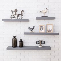 마켓리더 디자인 인테리어 벽걸이 무지주선반 80cm, 오크