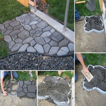 블링 블링 예쁜 돌 화분 깔기 diy reusable concrete path maker 금형 스테핑 스톤 paver 잔디 테라스 정원 마당 벽돌 슬래브 산책로 포장 시멘트, 협력사