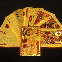 마술카드 마술트럼프 신기한 카드 해골 블랙 골드 포커 24K 재생 카드 방수 부드러운 엔터테인먼트 보드 게, 15 LJP010