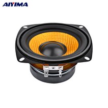 AIYIMA 1Pc 4인치 오디오 휴대용 스피커 4옴 15W 베이스 스피커 DIY 프로페셔널 멀티미디어 서브우퍼 사운드 시스템용 스피커