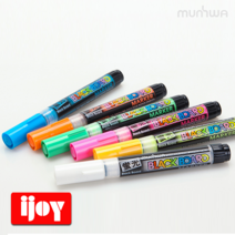 문화 블랙보드마카 낱개 단색 유리용 6개, 초록