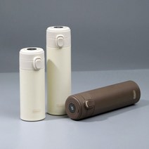 에디슨 온도표시 원터치 분유 보온병 브라운 500ml, 1개
