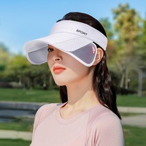 와이드플러스 골프 썬 캡 UV모자 자외선차단 여름용, 화이트