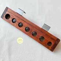 미용실 츄레이 롤 정리대 드라이 롤 거치대, 브라운 원목, 1개