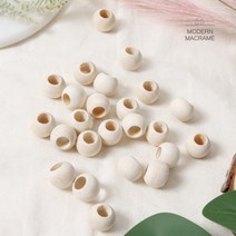아바나 마크라메 재료 우드 비즈 구슬 20mm 25mm 30mm 35mm 우드볼, 우드비즈(25mm/10개)