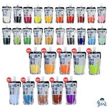 [바보사랑] 율아트 민화물감 대용량 100ml 30색 낱개 한국화, 색상:21.황백, 상세 설명 참조