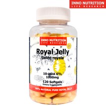 캐나다산 생 로얄제리 1000mg 120정(4개월) 프리미엄 이노뉴트리션 직구, 1병, 120캡슐(4개월), 120정