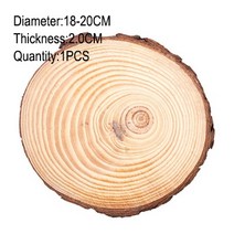 목모보드 도매 소나무 원형 목재 칩 수제 DIY 페인팅 연간 반지 단단한 나무 통나무 유치원 장식 배경 벽, 1820cm1pc