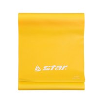 스타 라텍스밴드 3단계 노랑 스트레칭밴드 요가 헬스밴드