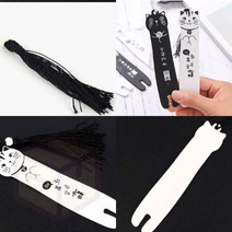 마켓프리 책갈피 블랙 화이트 나무책갈피 우드책갈피 예쁜책갈피