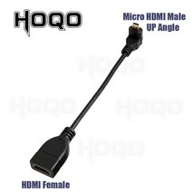 90도 HDMI 호환 업/직각/마이크로 디지털 카메라 소니 a6400 GH4 태블릿 50cm/150cm, UP DM-AF_0.15m