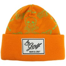 마크앤로나 마크앤로나 골프 룰러 자카드 MLF 2D FC29 ORANGE 공용 울 비니