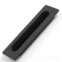 리시안제이 138X40MM 매립형 손잡이 사각 블랙 서랍장 슬라이딩 도어