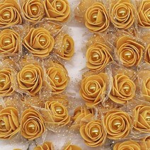 종이꽃 72pcs 웨딩 장식에 대 한 레이스 진주 구슬과 3cm 인공 미니 거품 장미 꽃 DIY 신부 화 환 Scrapbooking 공예129437, F01