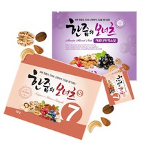 [팜쿡] 한줌의보너츠 S7 20g (25봉)+아로니아 믹스넛 20g (25봉), 단품