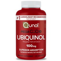 Qunol 큐놀 메가 CoQ10 유비퀴놀 100mg 120소프트젤, 60소프트젤